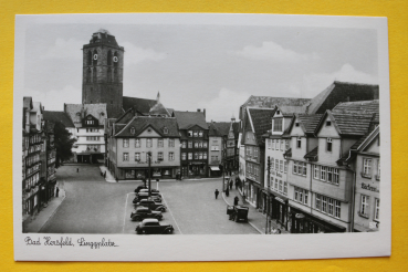 AK Bad Hersfeld / 1950er / Linggplatz / Geschäfte / Autos